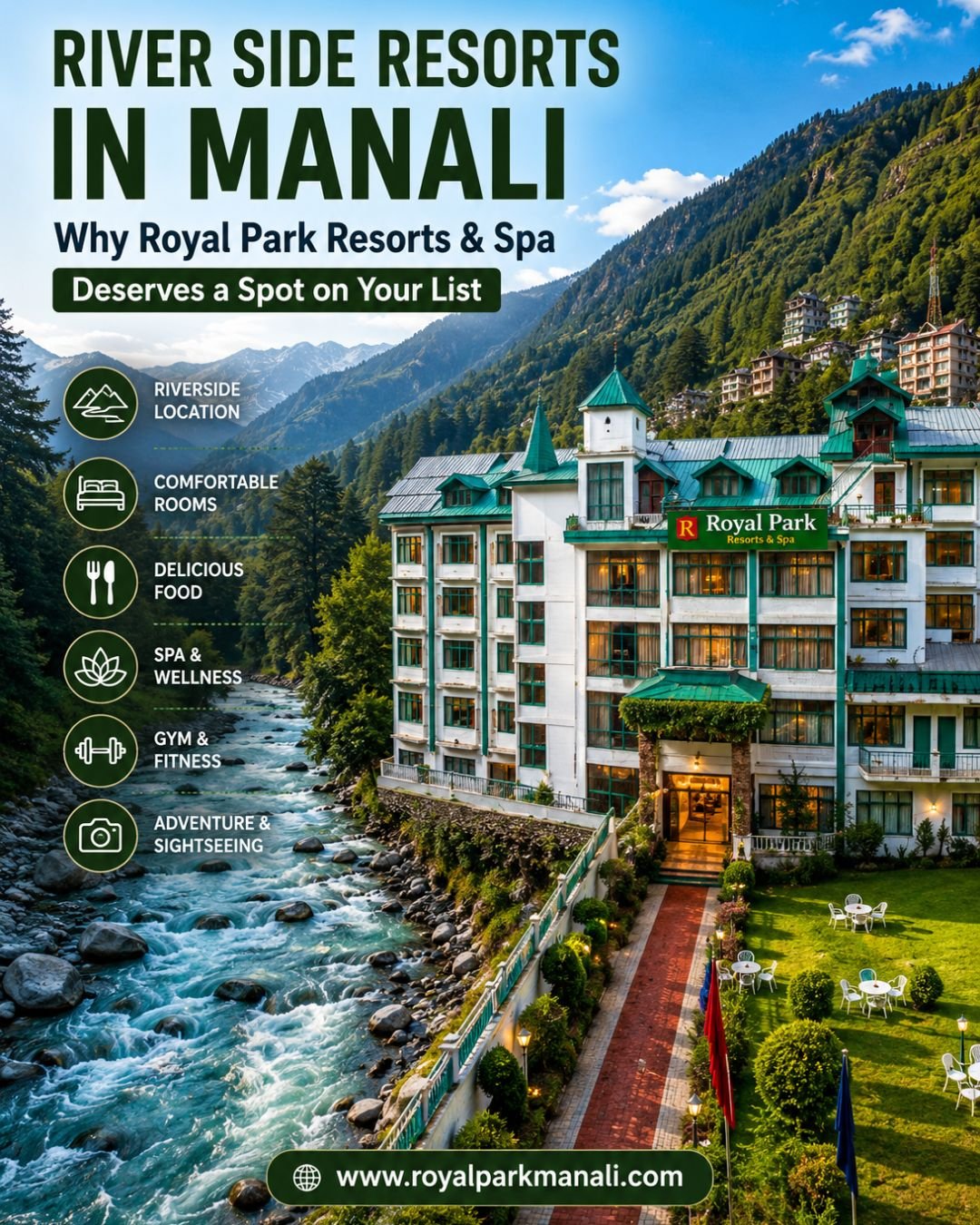 River Side Resorts in Manali