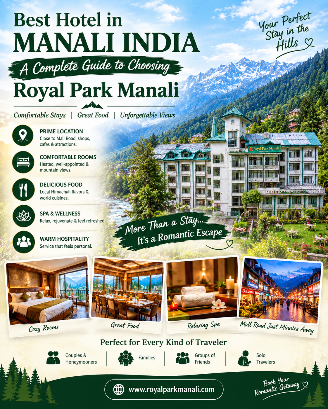 Royal Park Manali – best hotel in Manali India